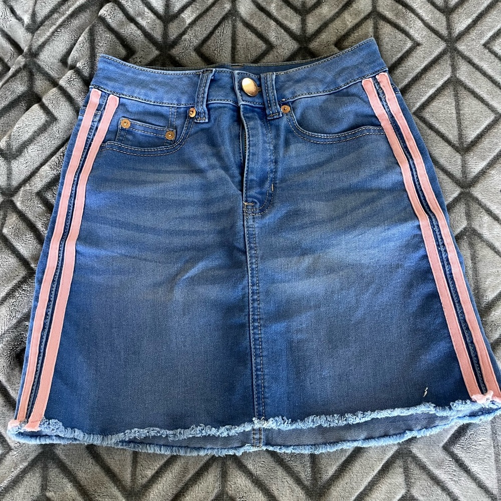 No Boundaries Jean Skirt